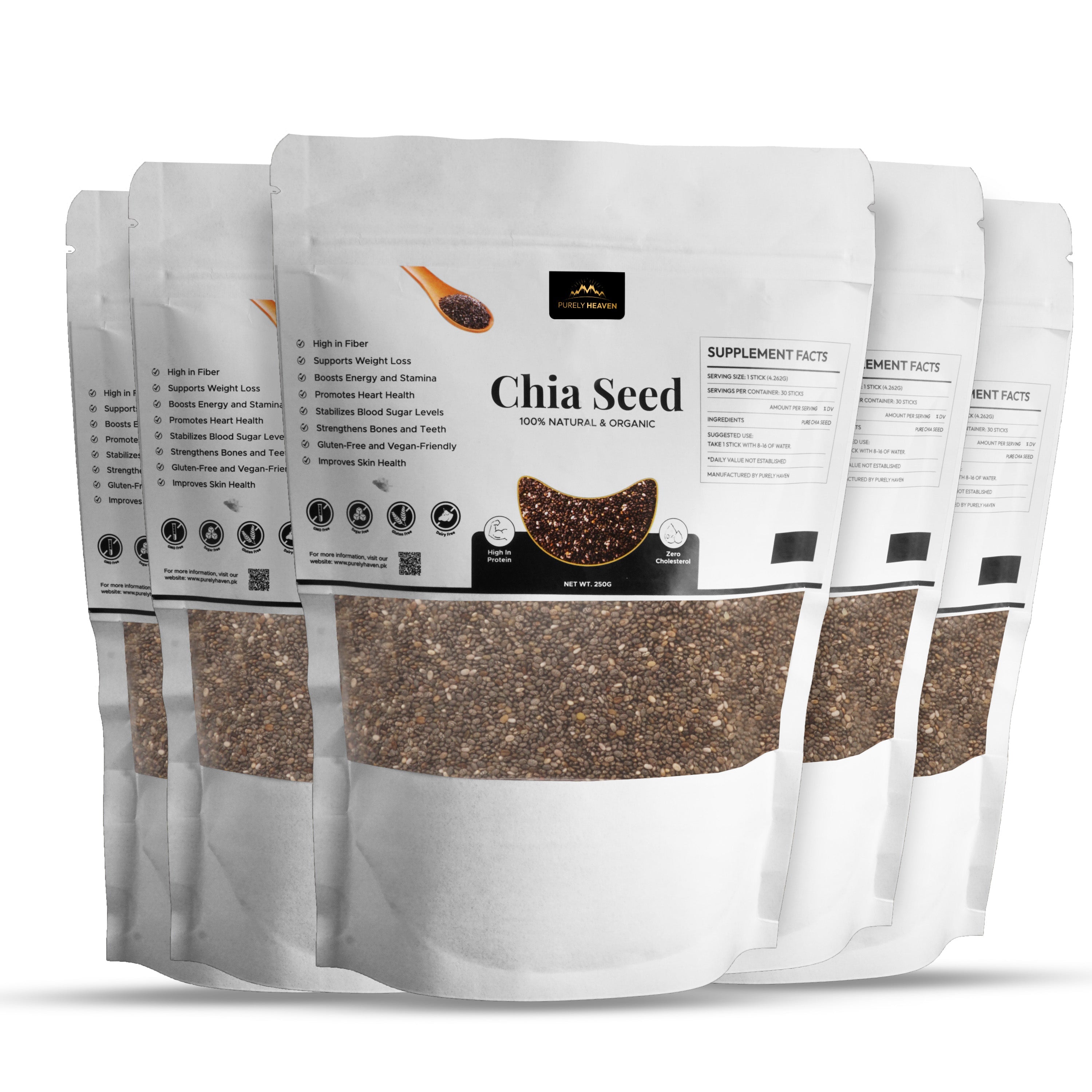 Pure Himalayan Chia Seeds for Weight Loss and Daily Health Routine