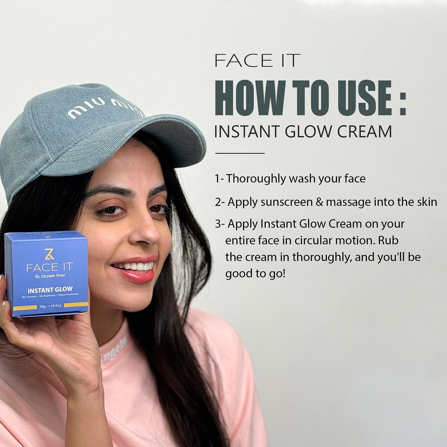 FACE IT INSTANT GLOW CREAM BY ZK