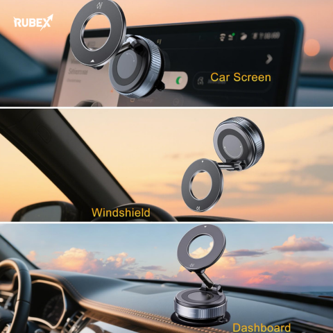 360° Adjustable Vacuum Magnetic Phone Holder ( Original )