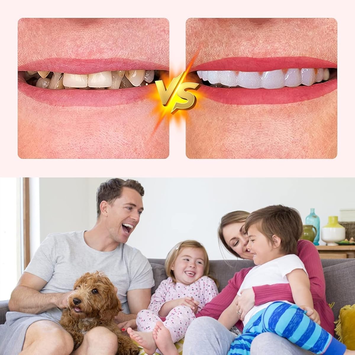 2 Pcs Temporary Fake Teeth for Men and Women