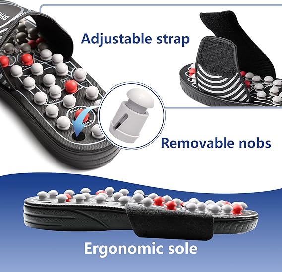 Acupressure & Magnetic Therapy Plastic Slippers