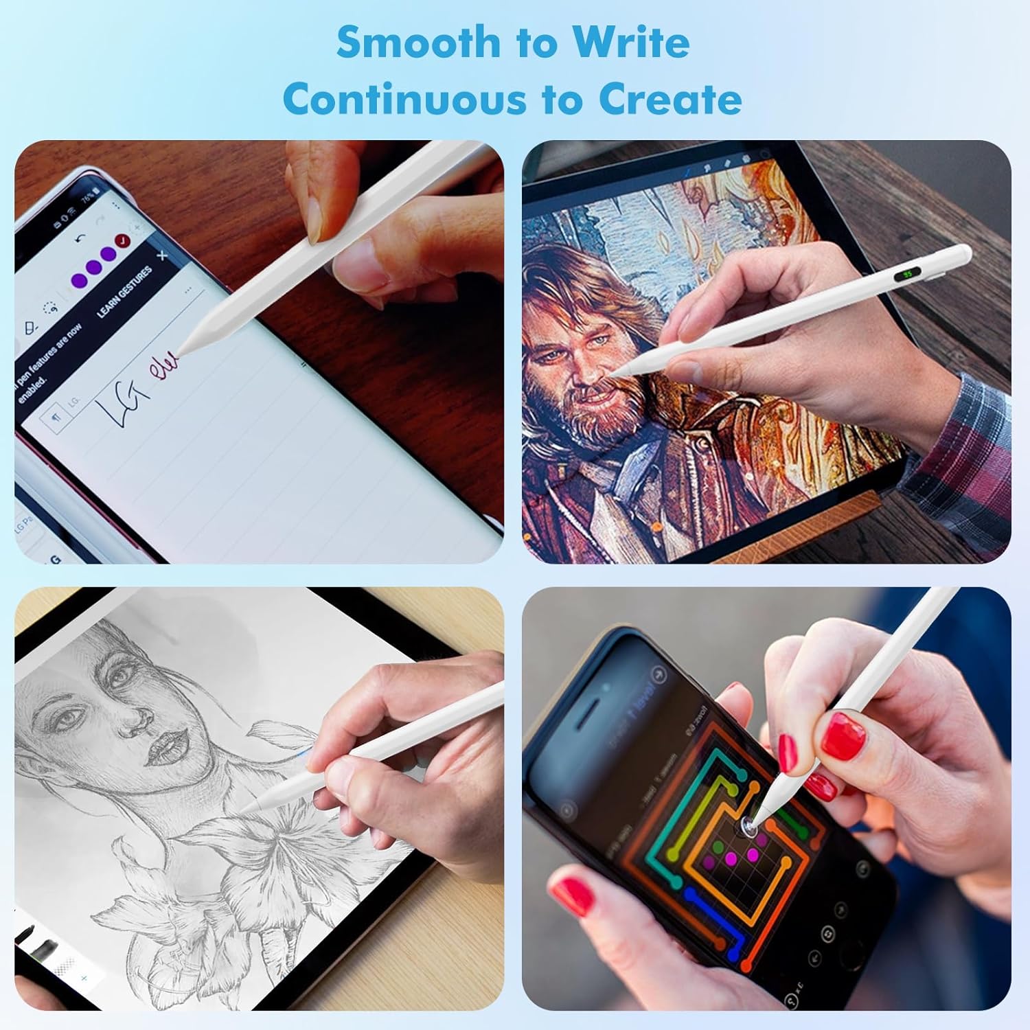 Universal Stylus Pen With Digital Display