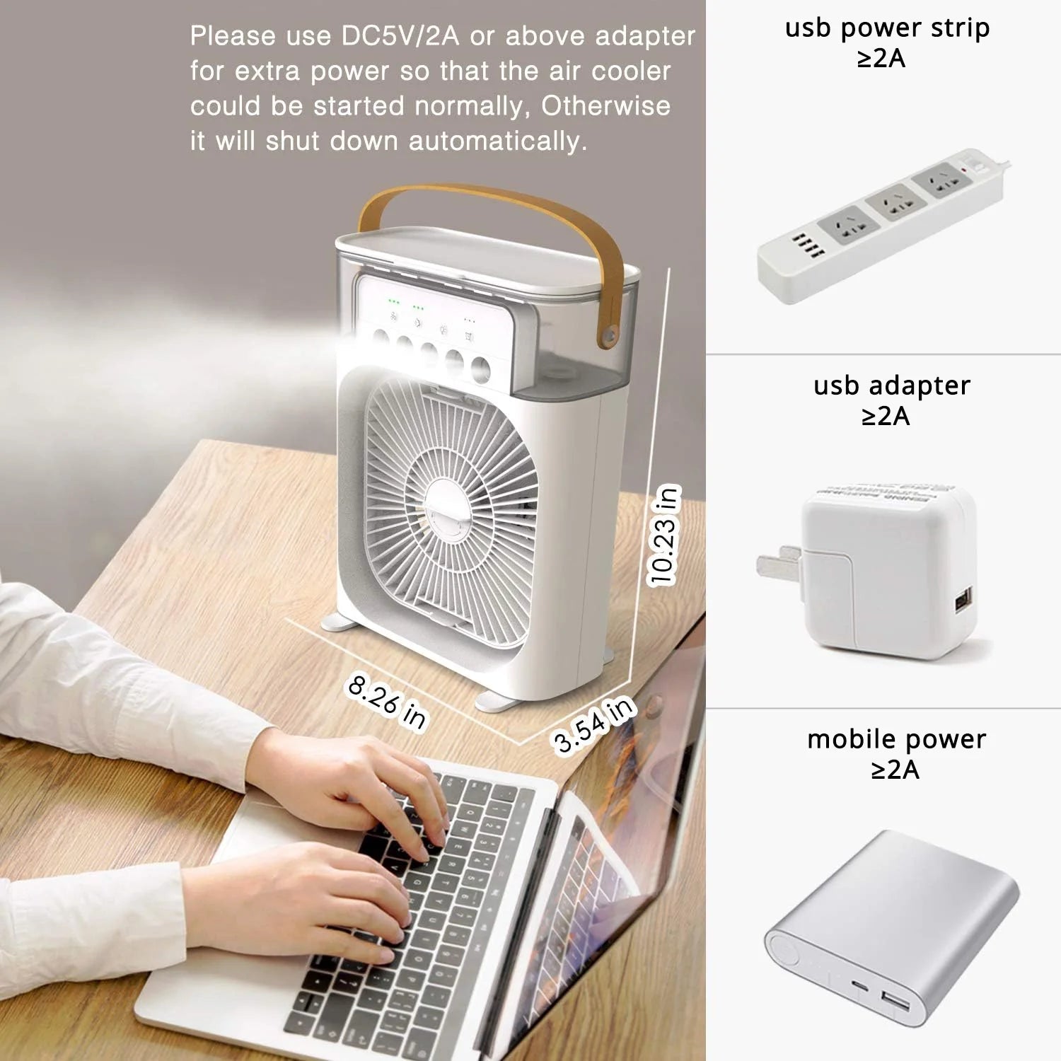 Rechargeable Mist Cooling Fan | Limited Stock Left Only 😊😊😊