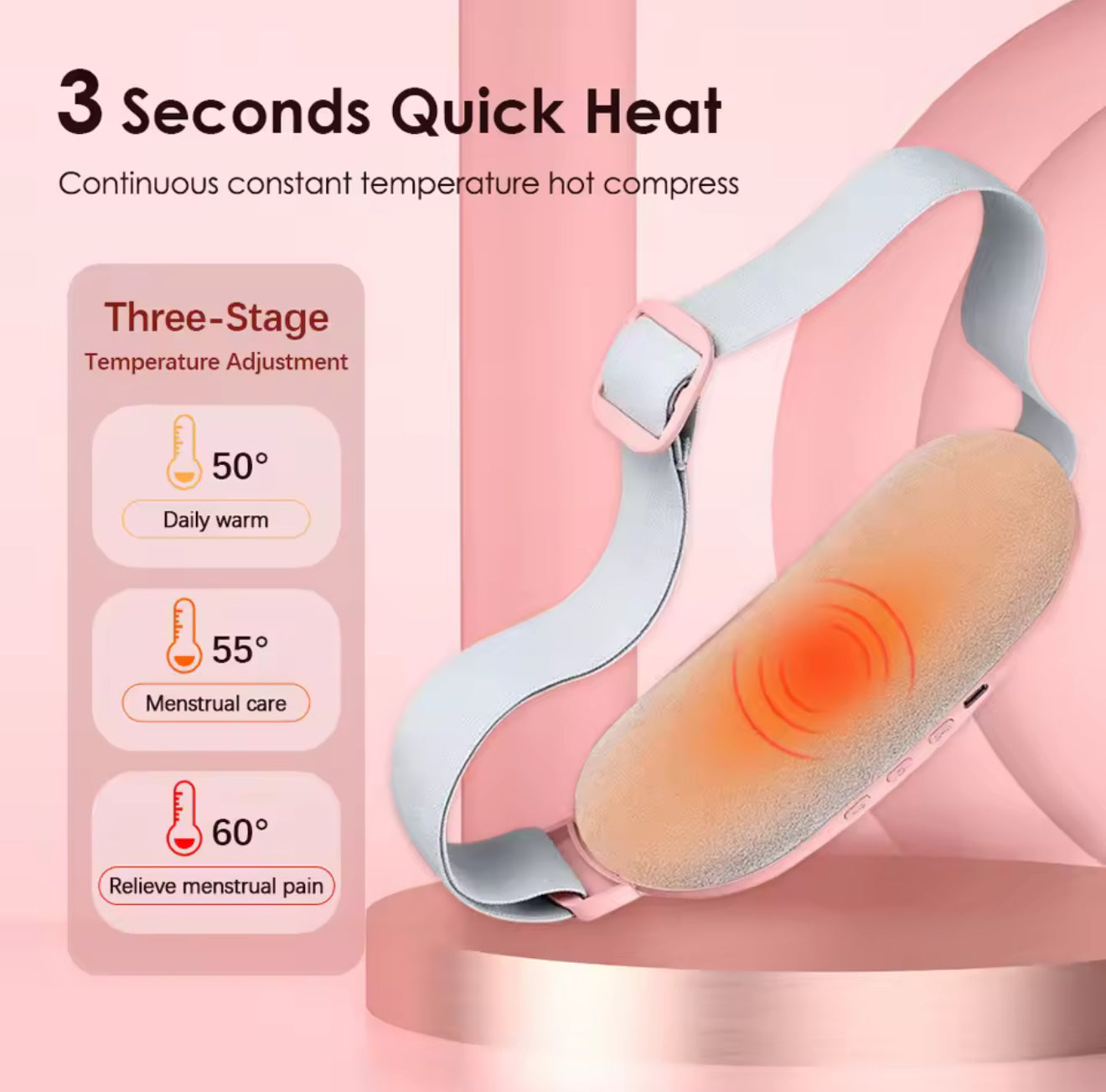 Instant Cramp Relief Belt  | Bye-Bye, Cramps! Hello, Relief!