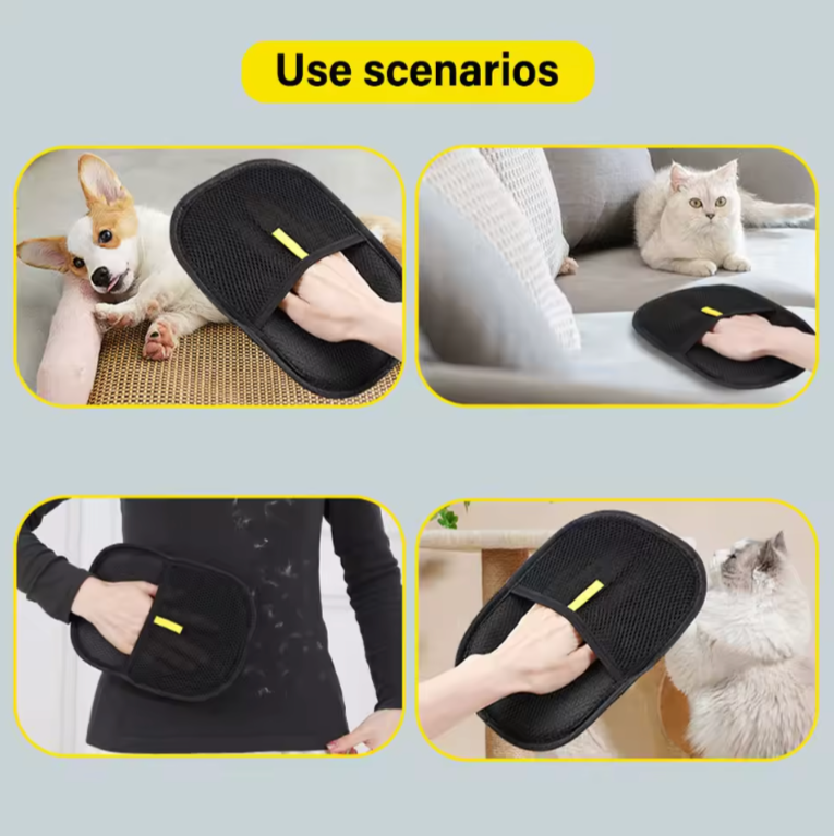 Washable Pet Hair Removal Gloves ( Imported Quality )